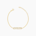 Dainty Diamond Name Bracelet