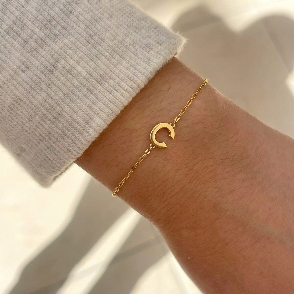 Dainty Initial Bracelet
