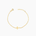 Sideways Cross Bracelet