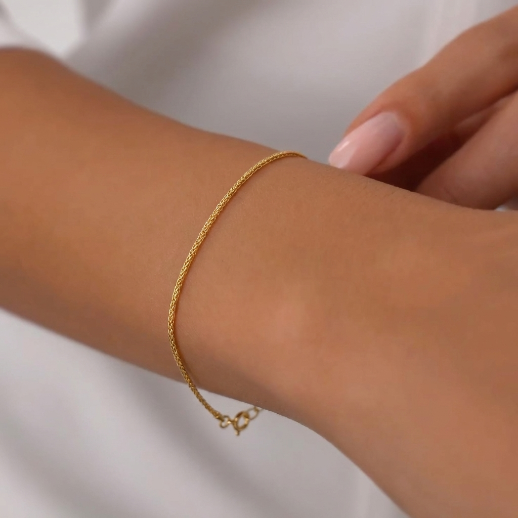 Dainty Wheat Chain Bracelet