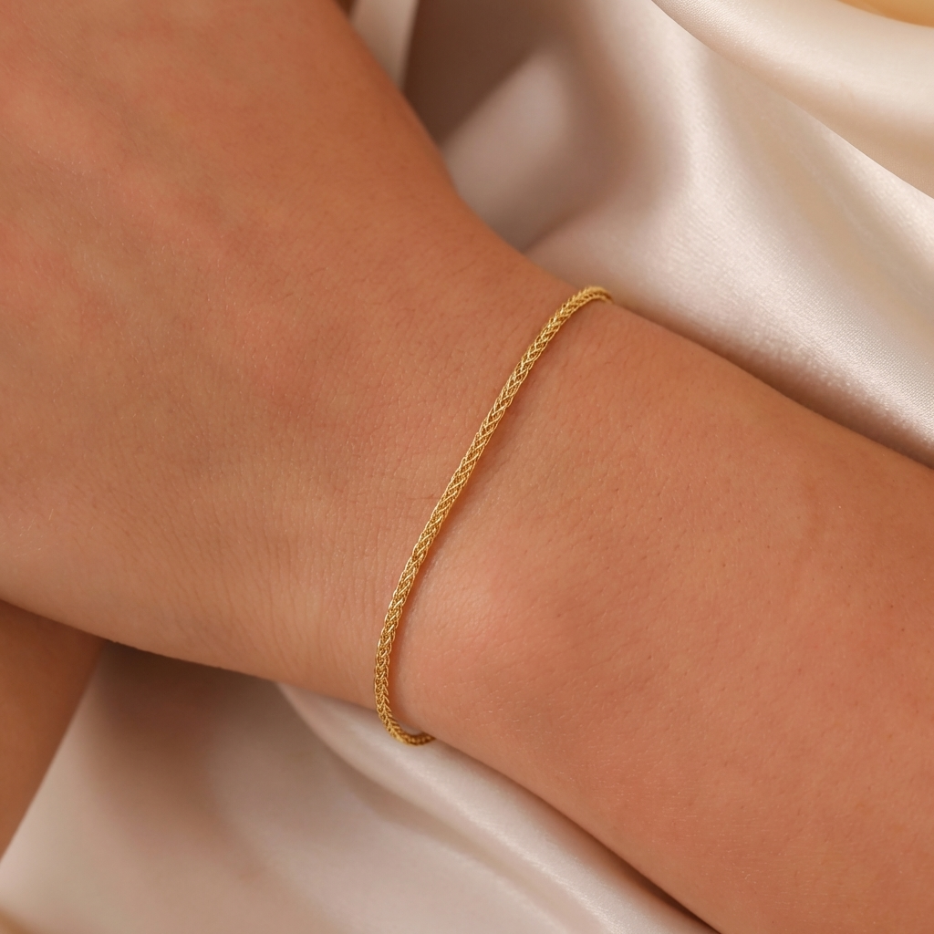 Dainty Wheat Chain Bracelet