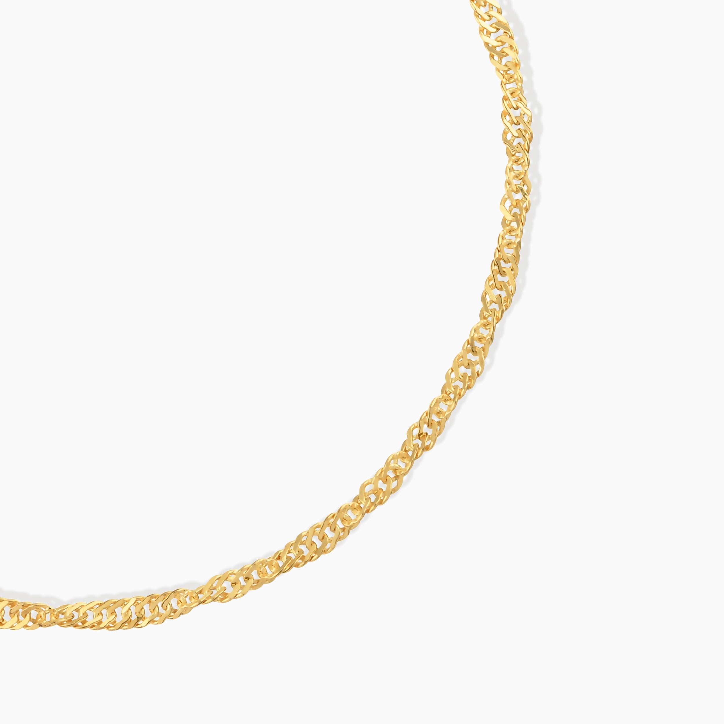 Dainty Double Curb Chain Bracelet