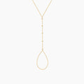 Dainty Diamond Bezel Body Chain Finger Ring Bracelet