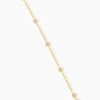 Dainty Diamond Bezel Body Chain Finger Ring Bracelet