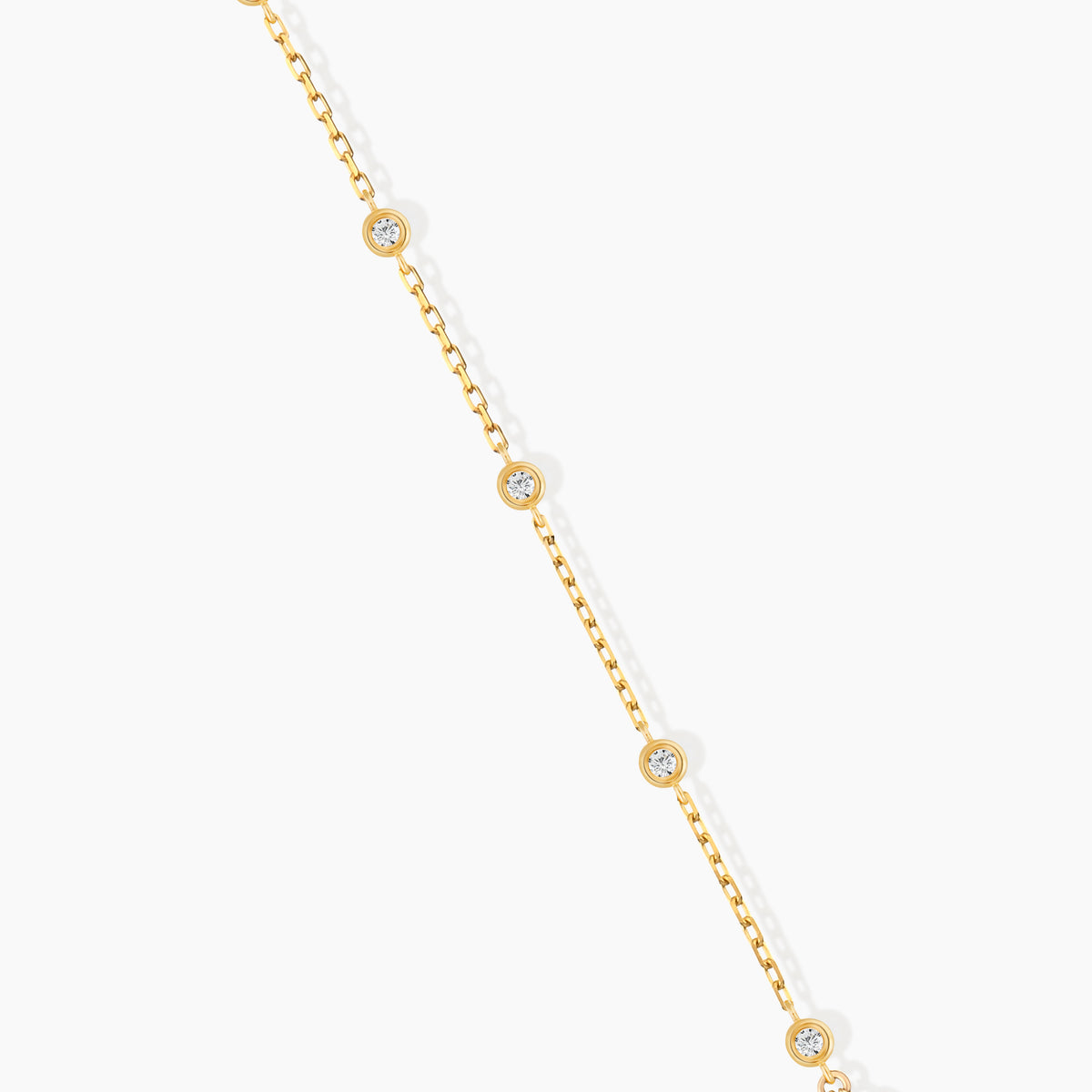 Dainty Diamond Bezel Body Chain Finger Ring Bracelet