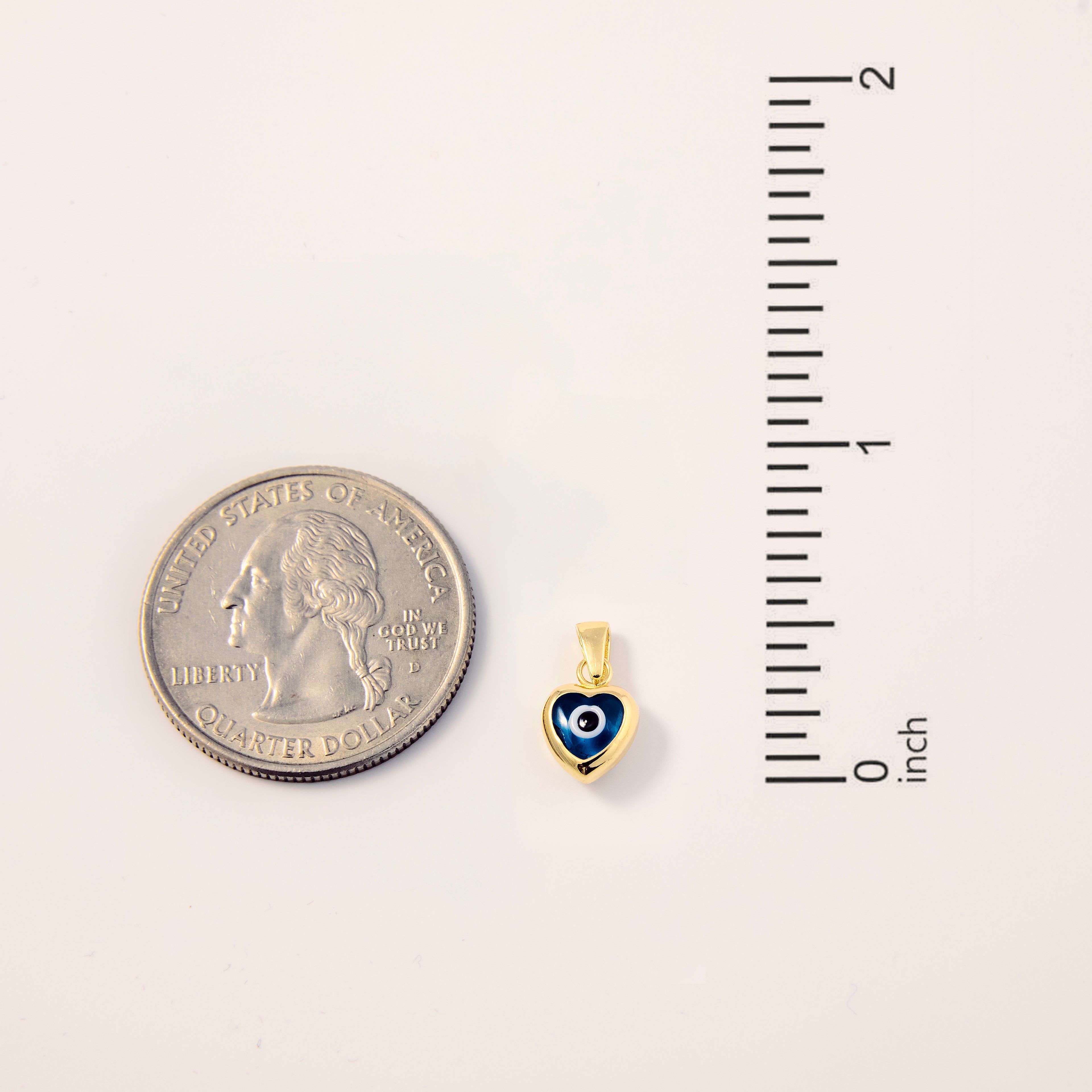 Heart Evil Eye Charm