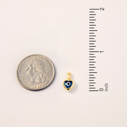 Heart Evil Eye Charm