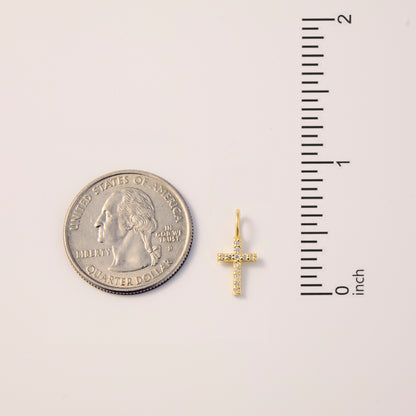Diamond Cross Charm