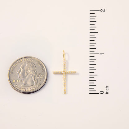 Diamond Cross Charm