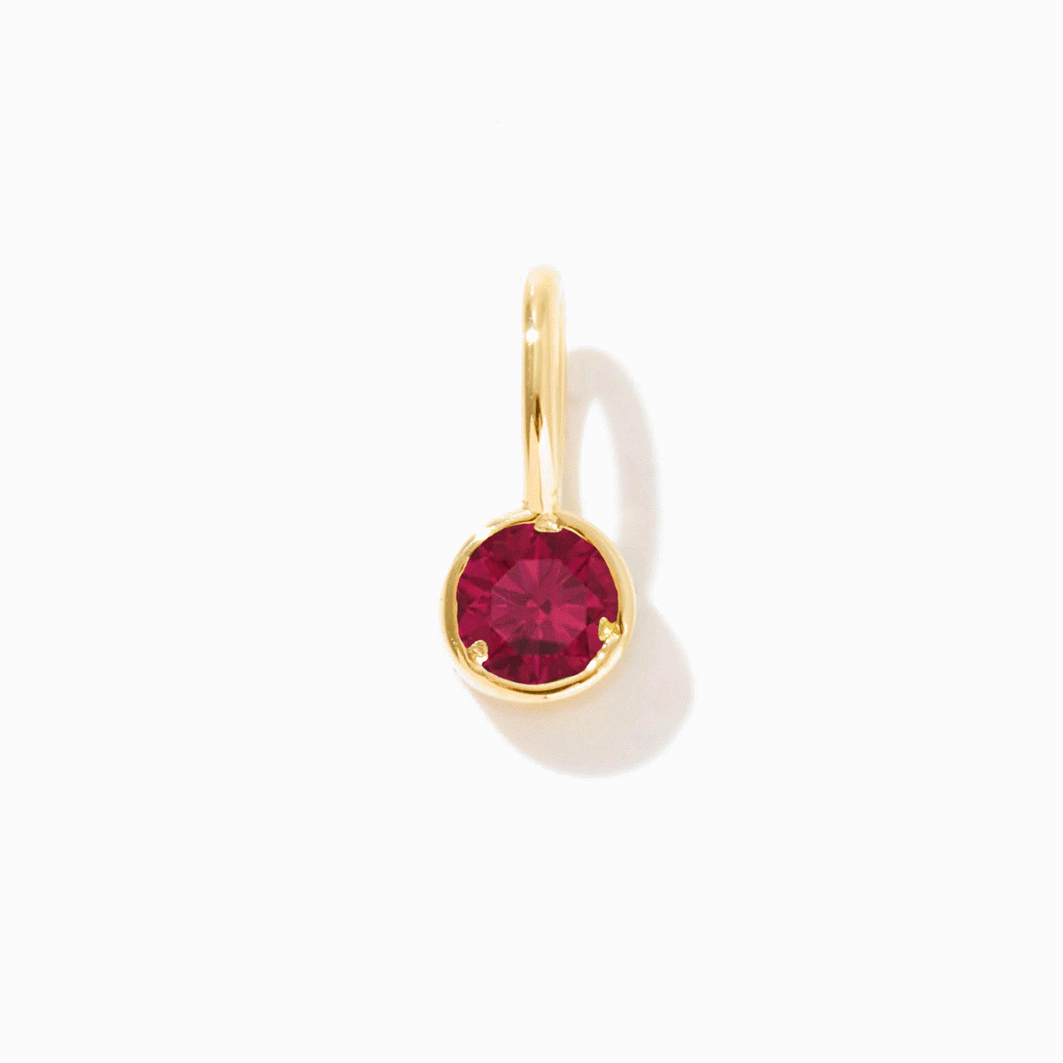 Birthstone Charm - 14k Solid Gold - Gelin Gemstone Pendant for Women ...