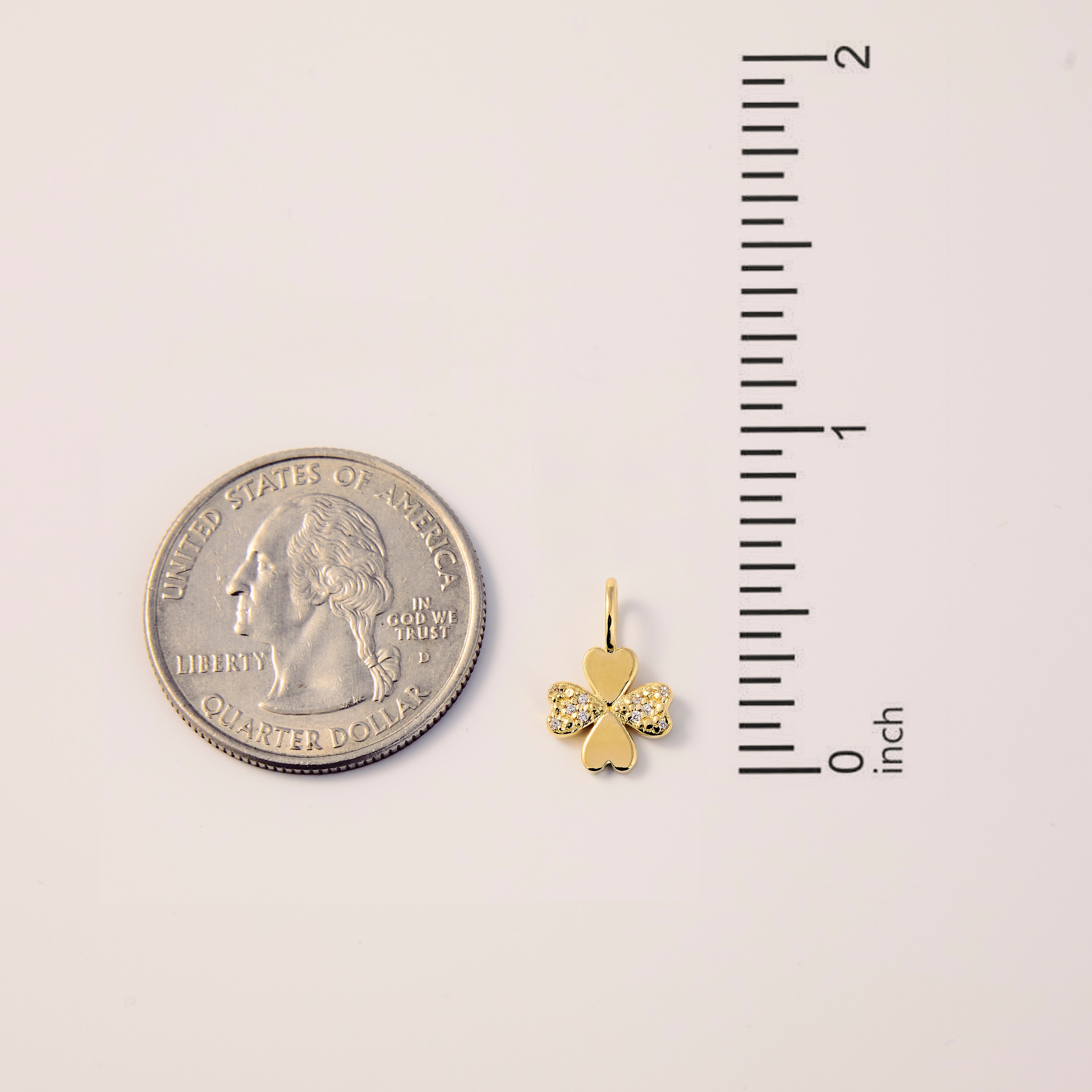 Diamond Clover Charm