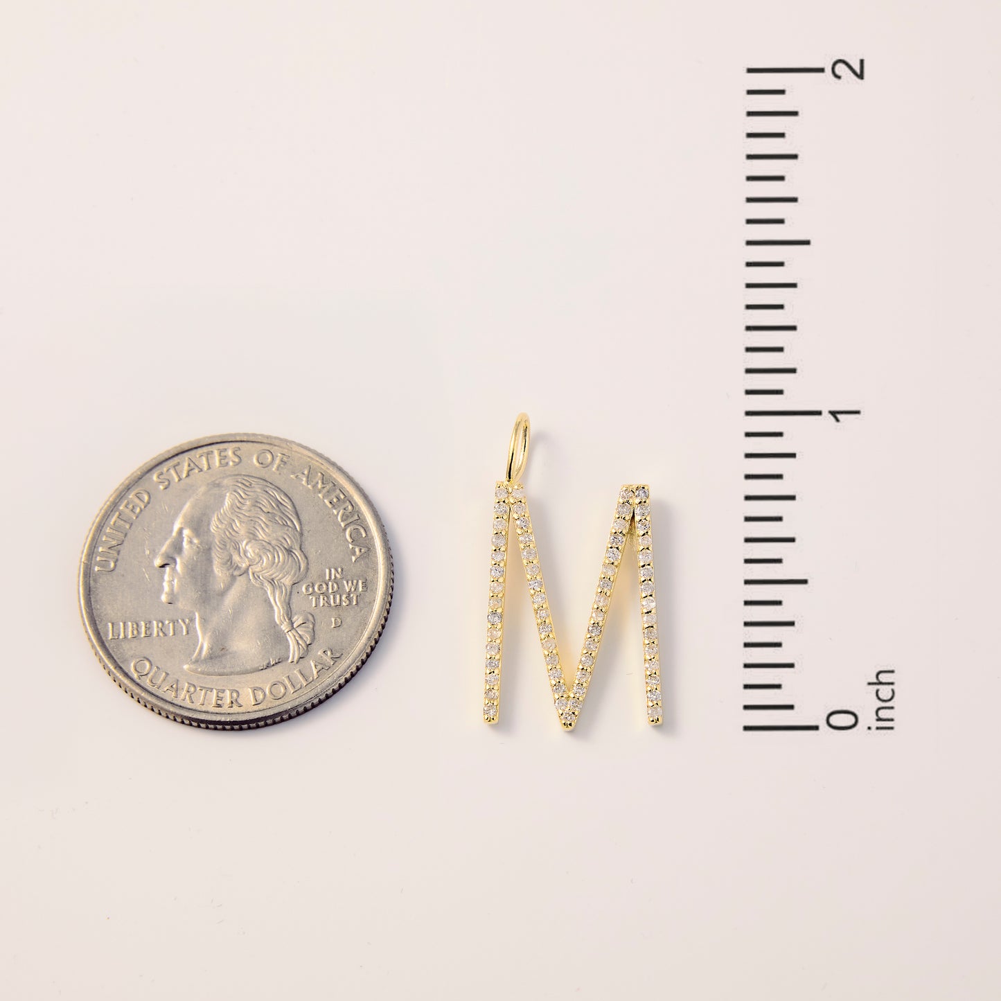 Diamond Letter Charm