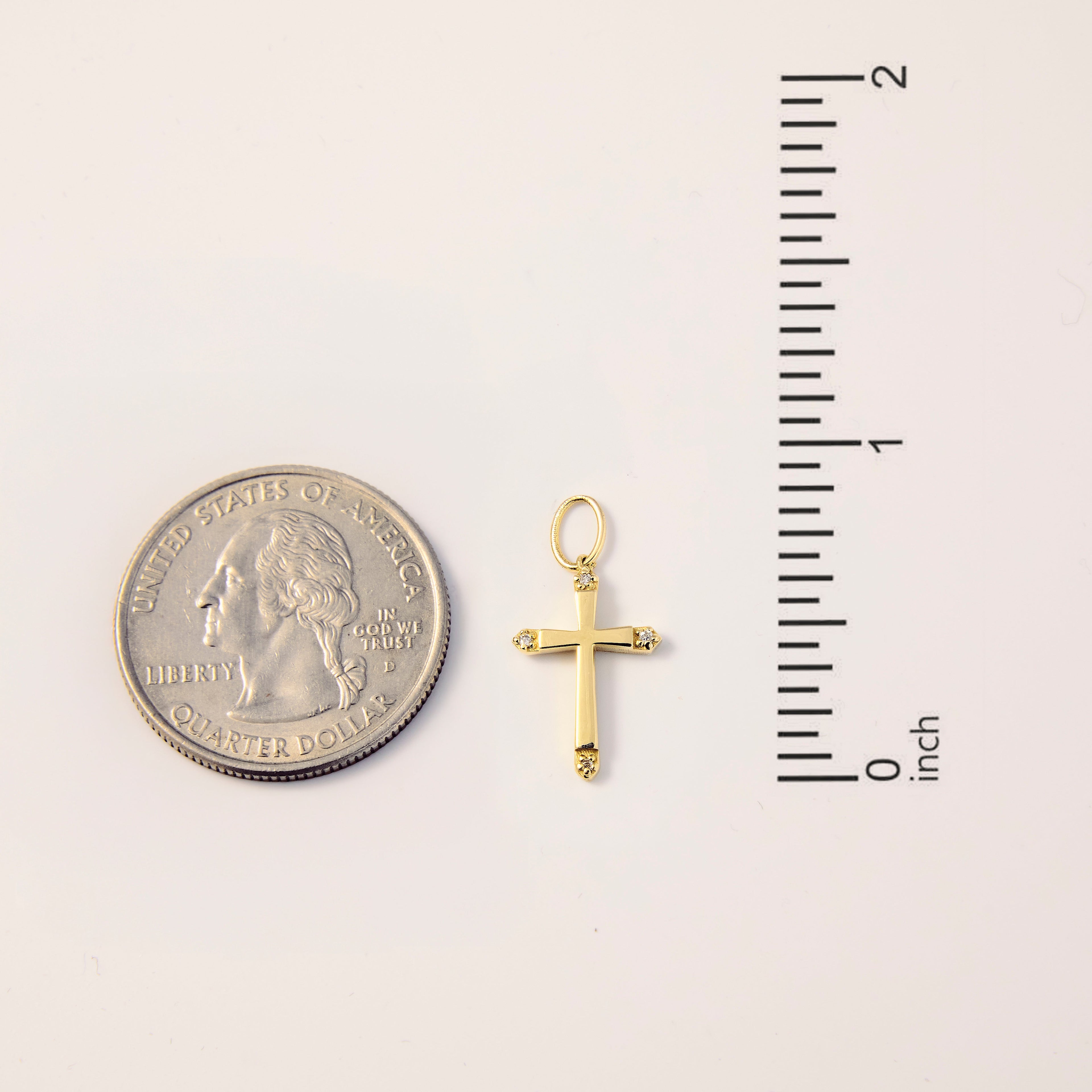 Diamond Celestial Cross Charm