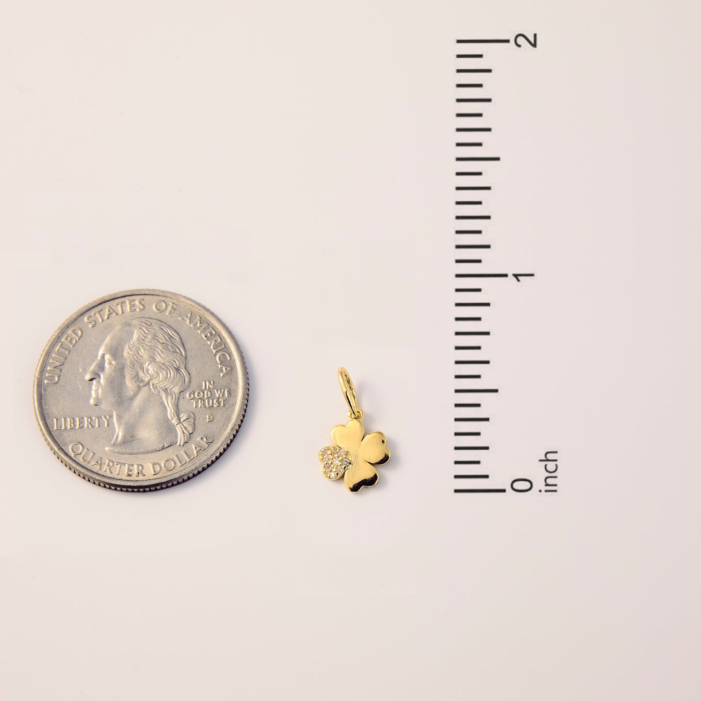 Diamond Clover Charm