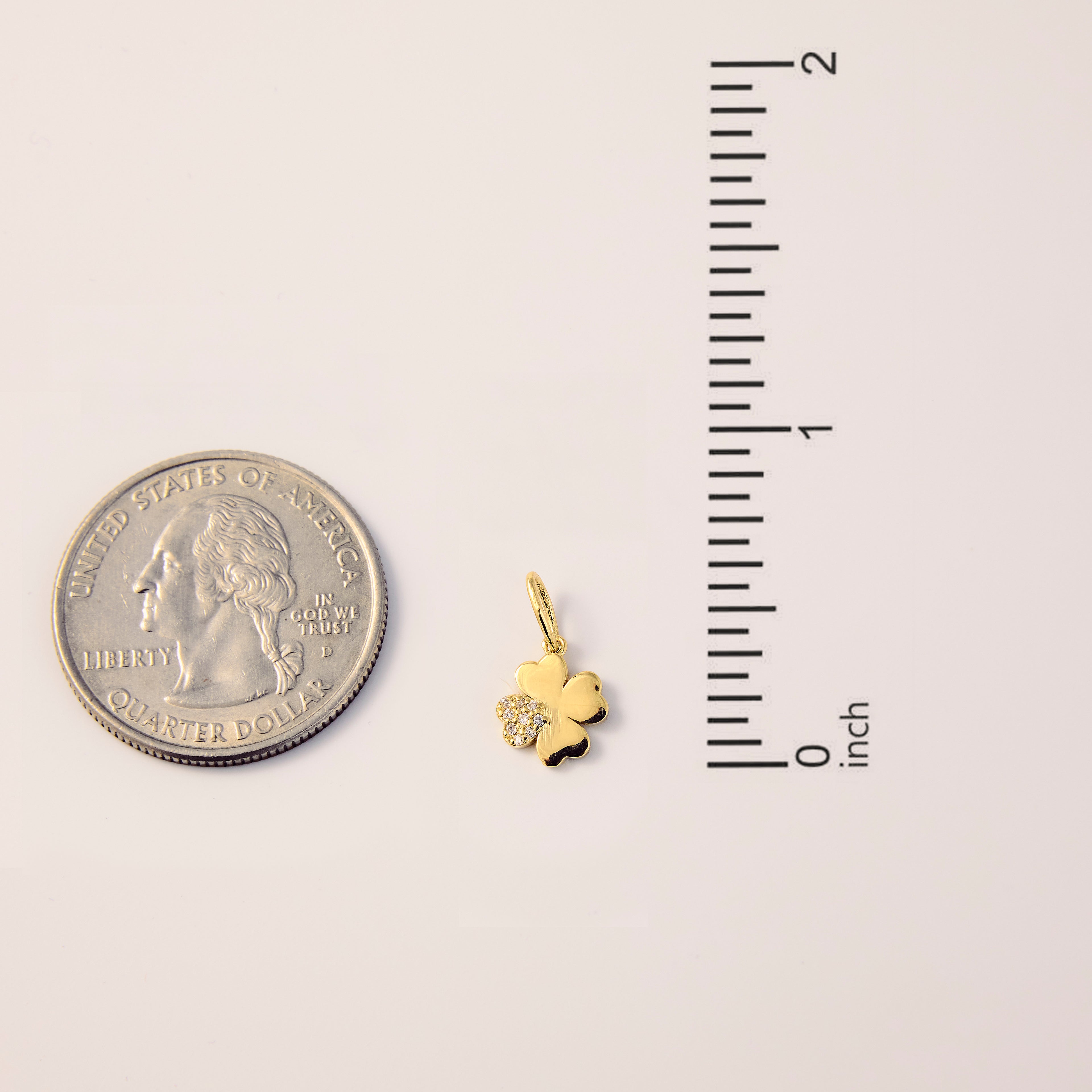 Diamond Clover Charm