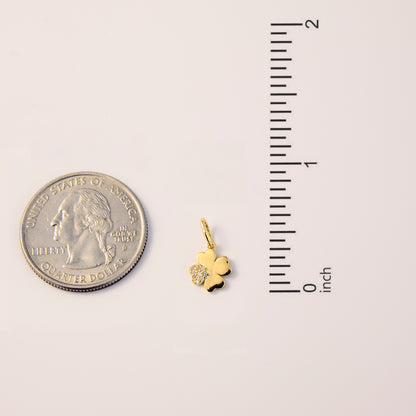 Diamond Clover Charm