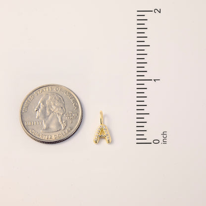 Diamond Hellium Letter Charm