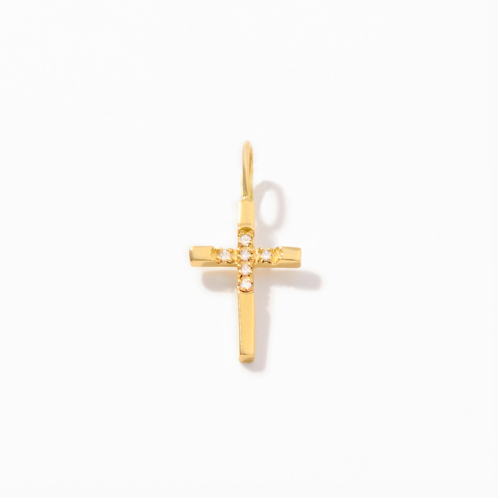 Diamond Faith Cross Charm