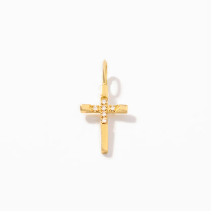 Diamond Faith Cross Charm