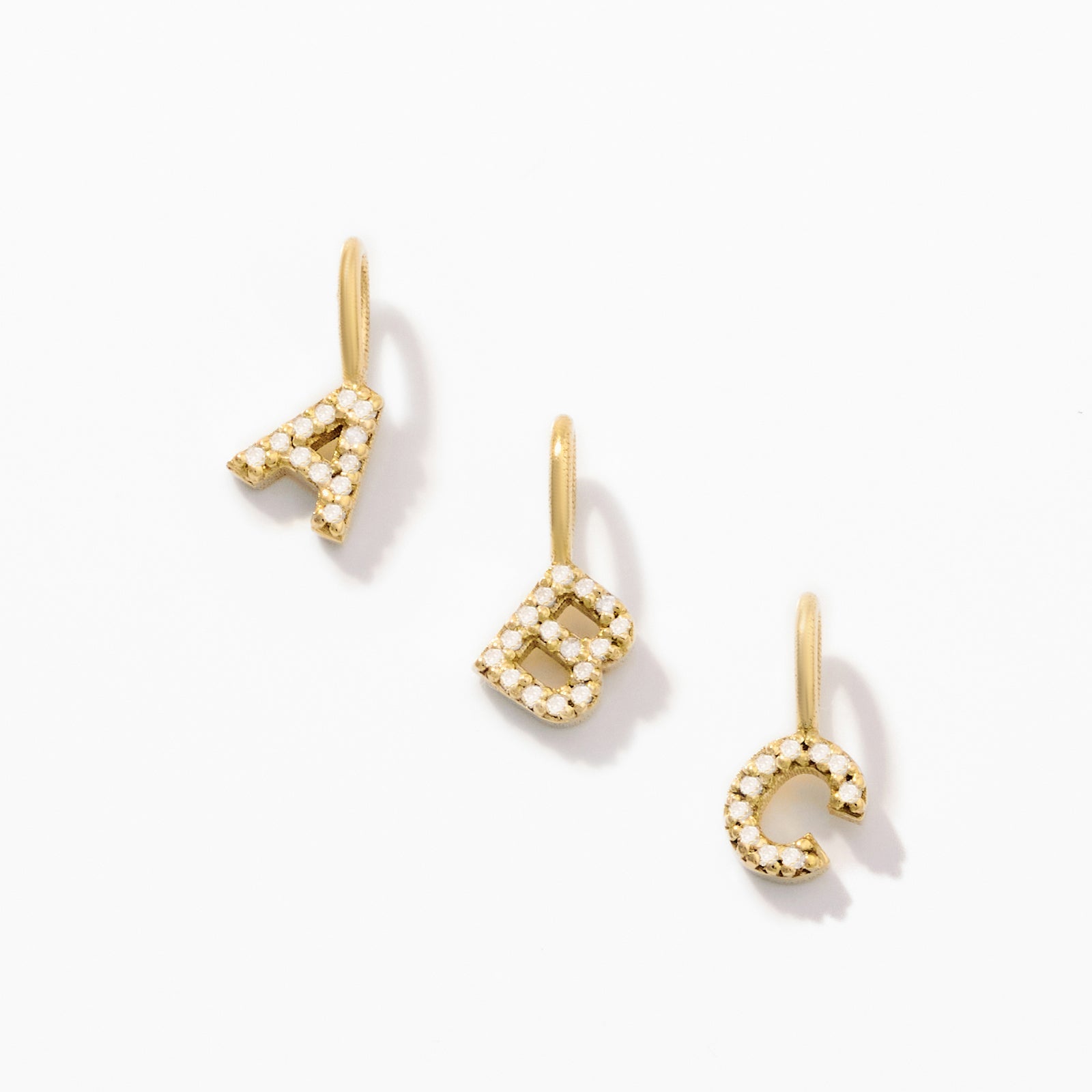 Diamond Small Letter Pendant