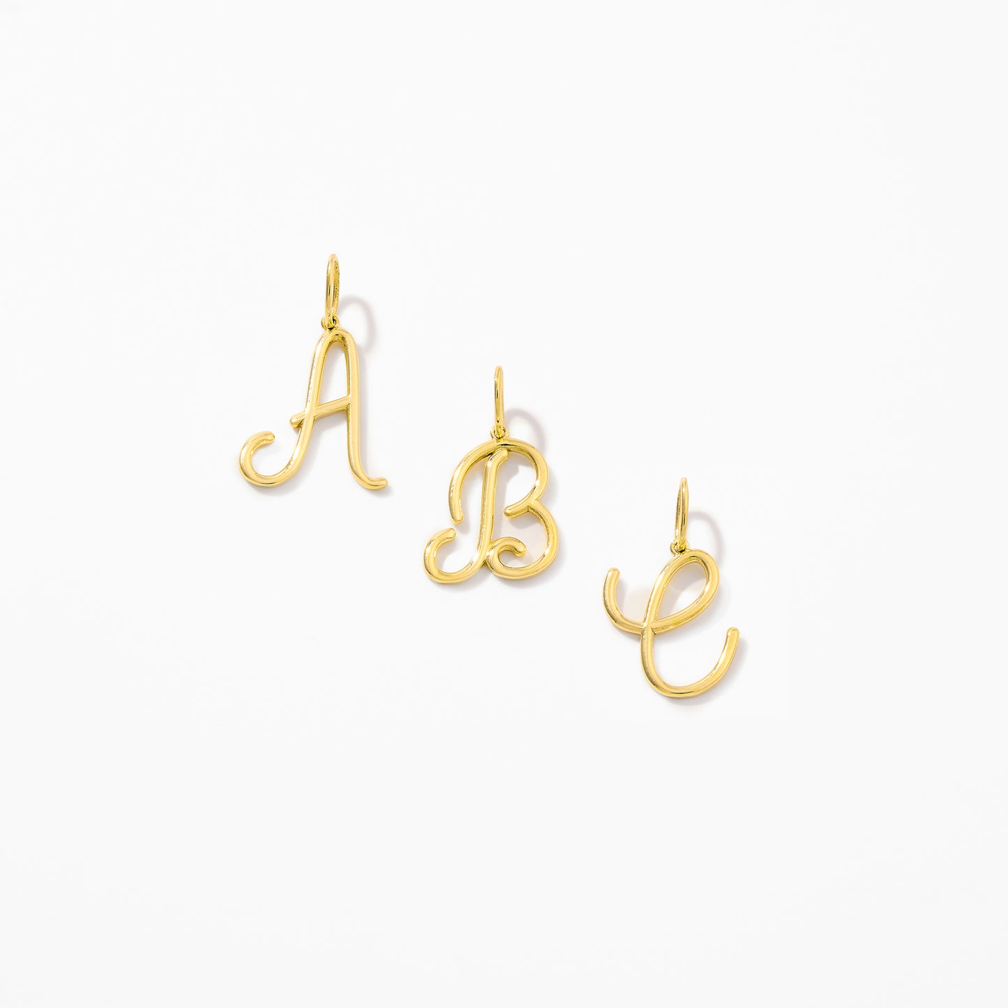 Dainty Script Letter Pendant