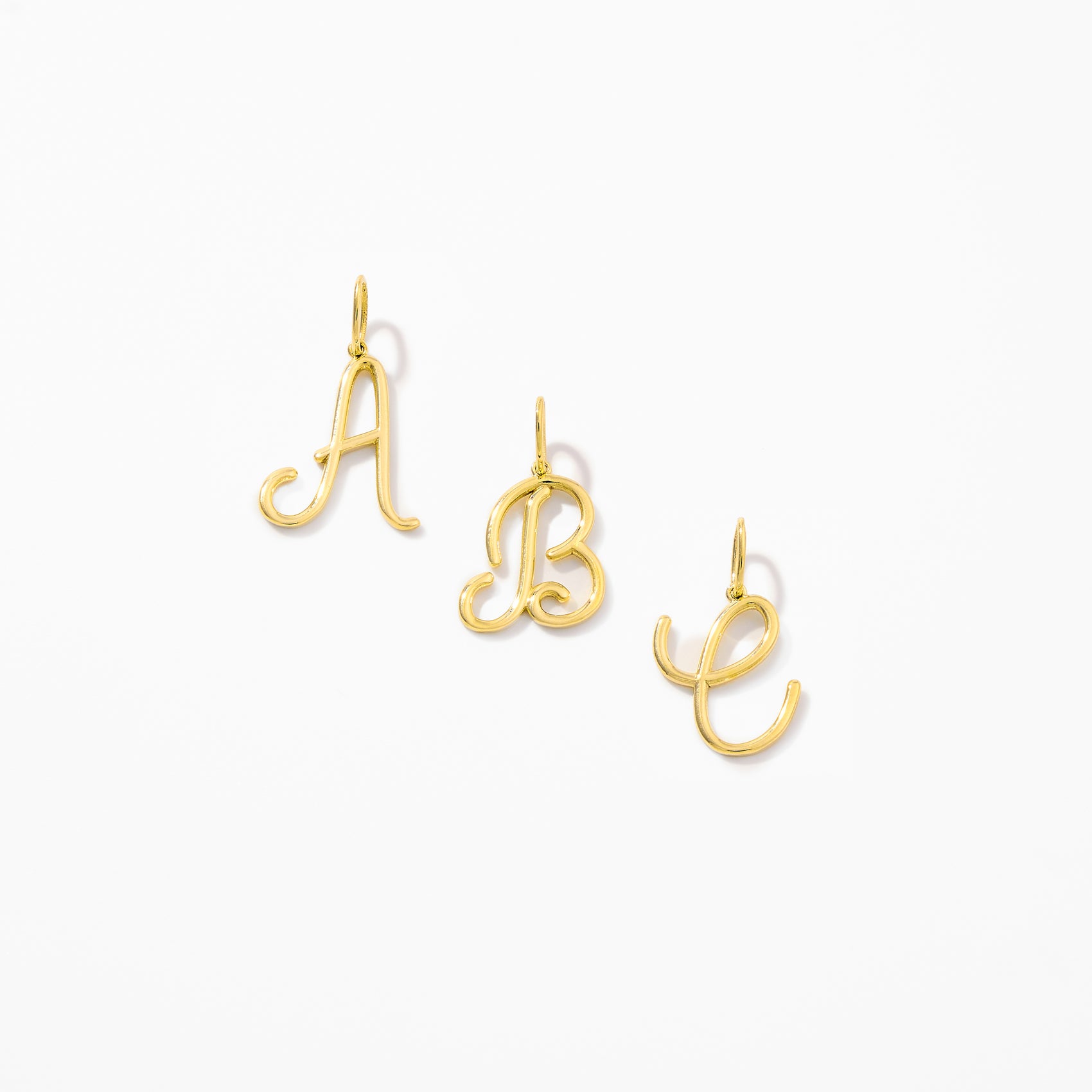 Dainty Script Letter Pendant