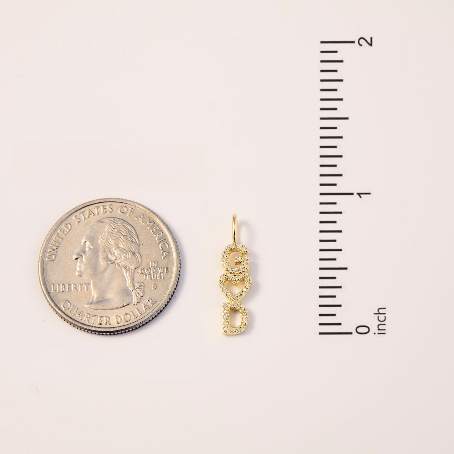 Diamond Two Letter Charm