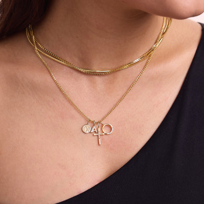 Diamond Circle Charm