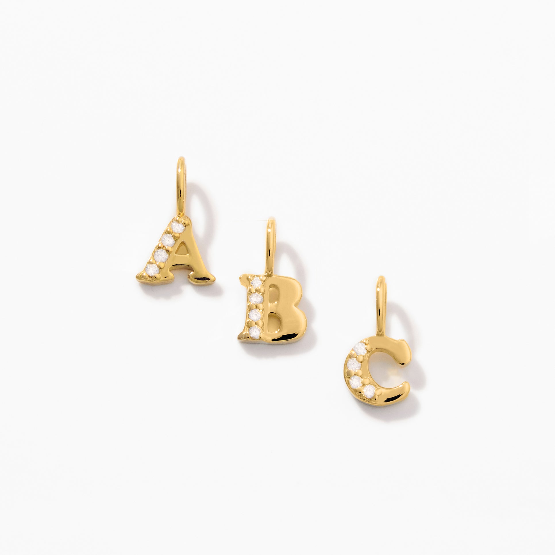 Mini Diamond Letter Pendant