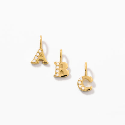 Mini Diamond Letter Pendant