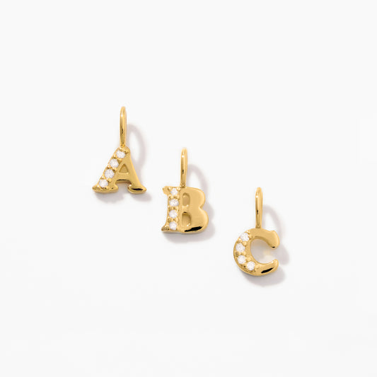 Mini Diamond Letter Pendant