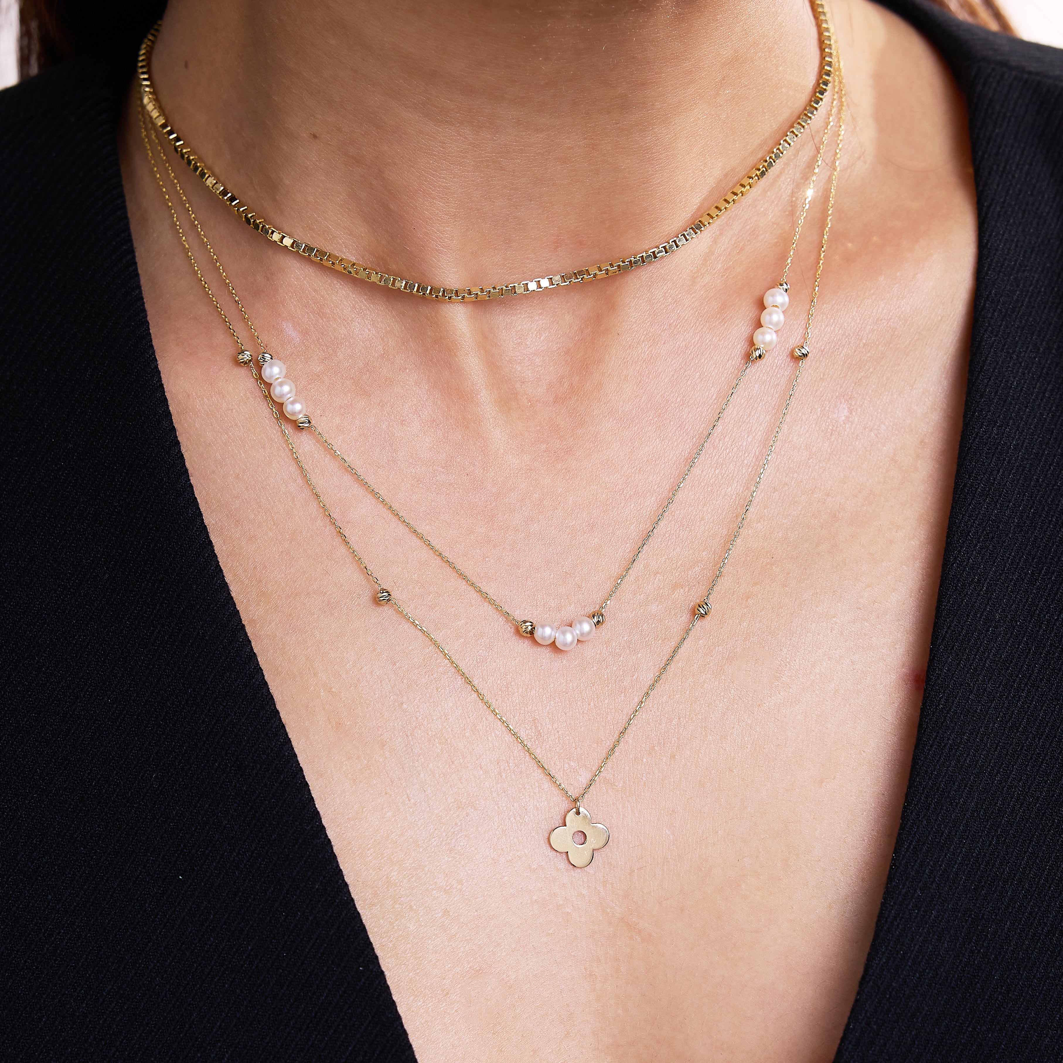 Pearl Station Necklace