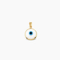 White Evil Eye Charm