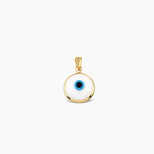 White Evil Eye Charm