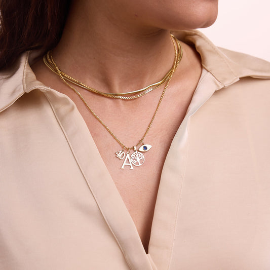 Sapphire Evil Eye Charm