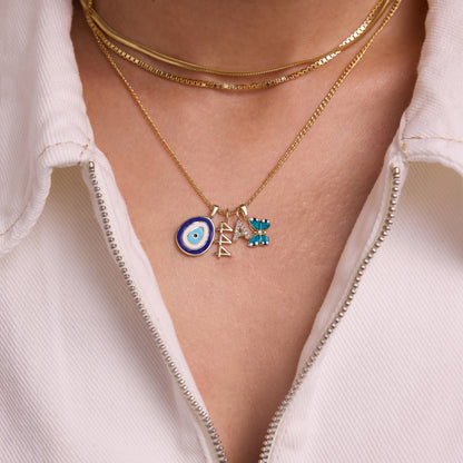 Small Diamond Letter Charm