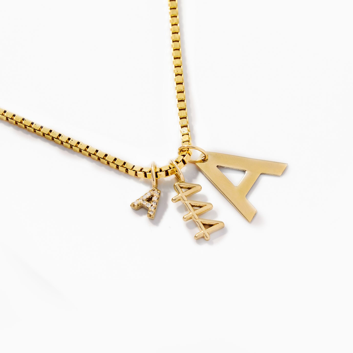 Diamond Small Letter Pendant