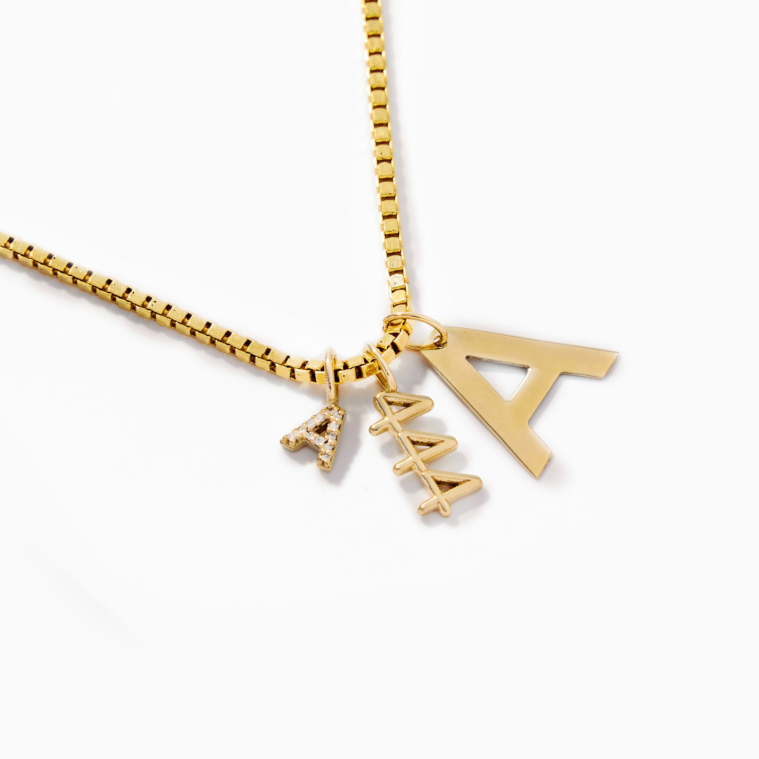 Bold Letter Pendant
