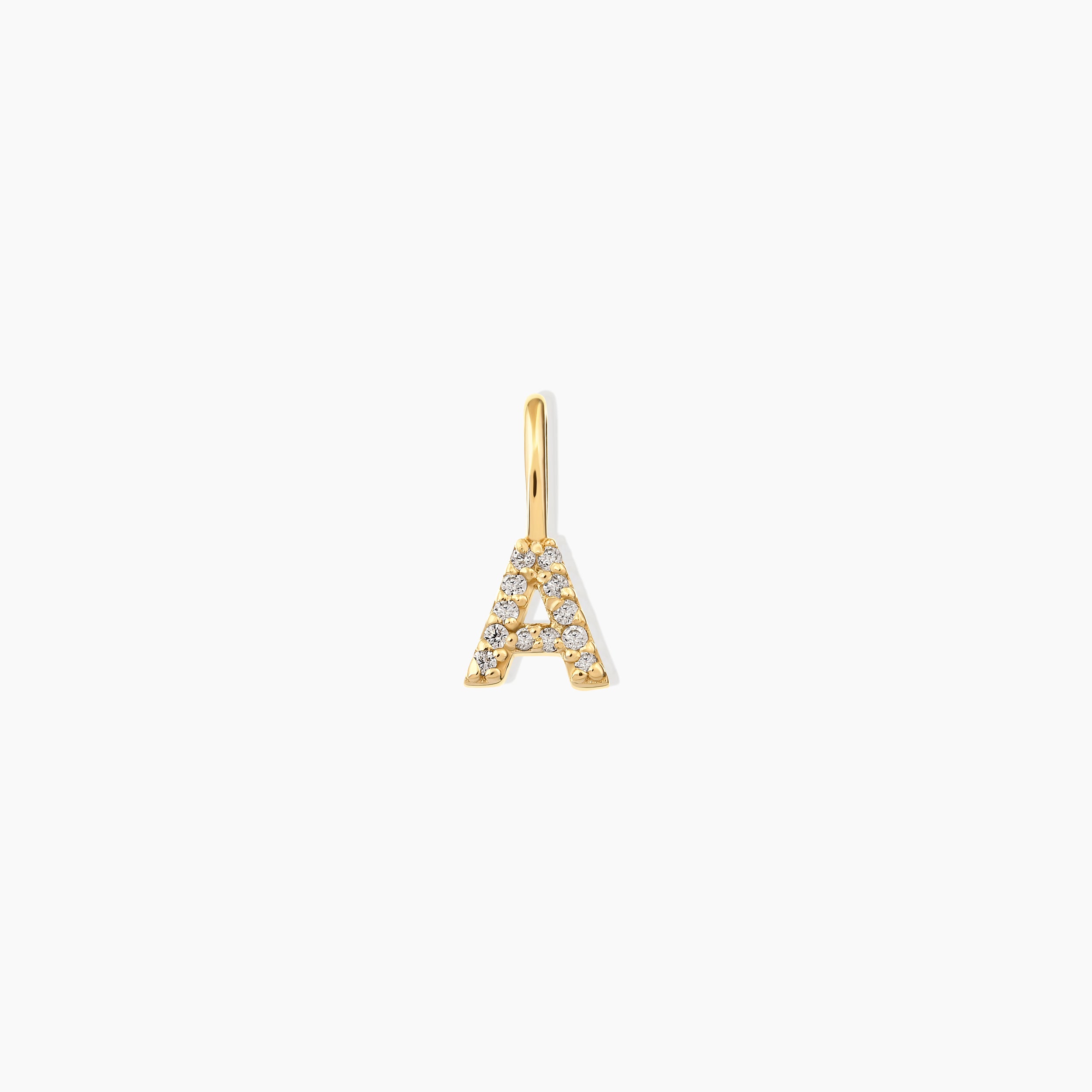 Small Diamond Letter Charm
