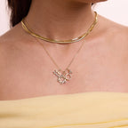Diamond Small Letter Pendant