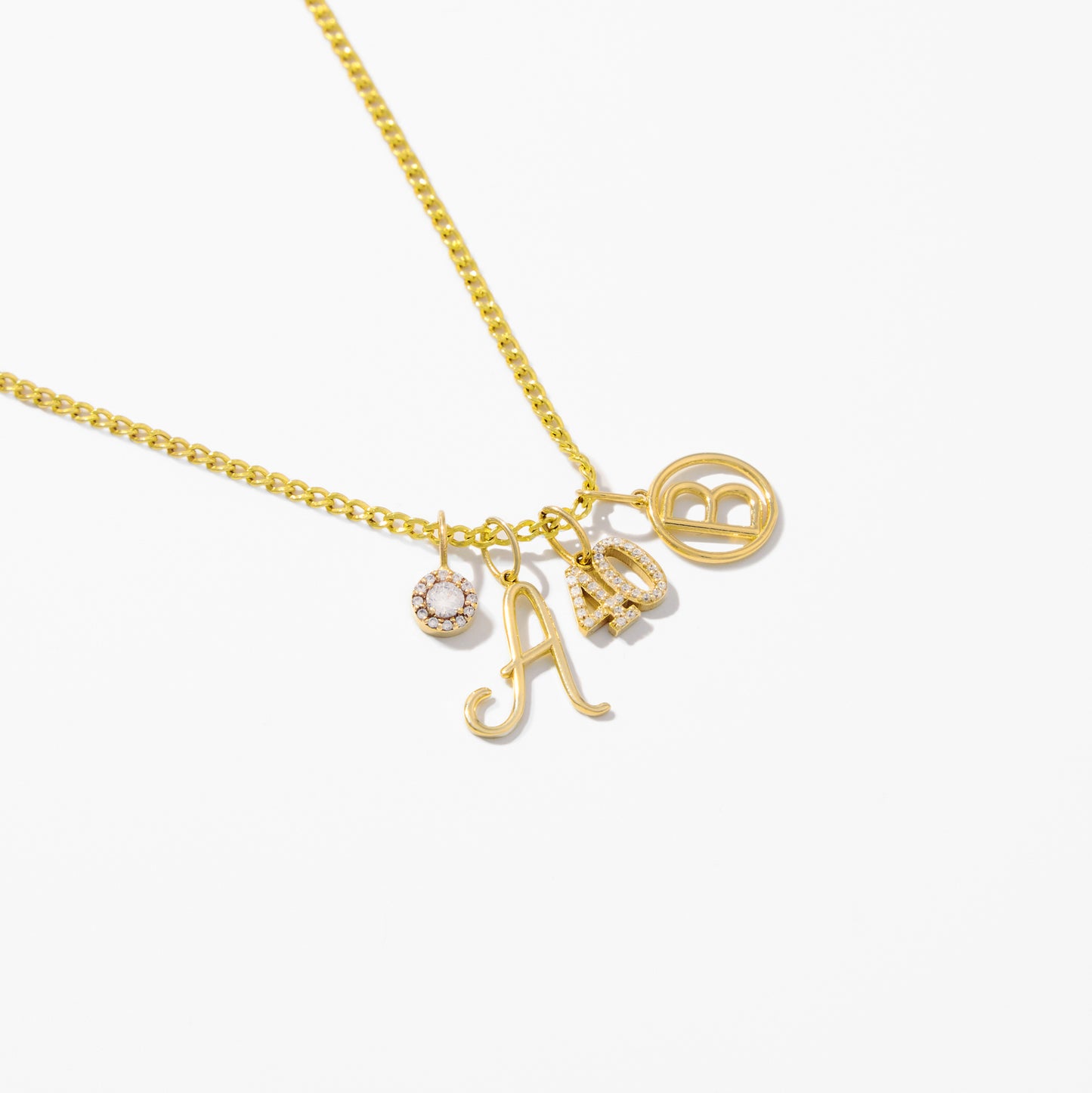 Dainty Script Letter Pendant