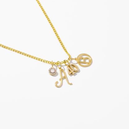Dainty Script Letter Pendant
