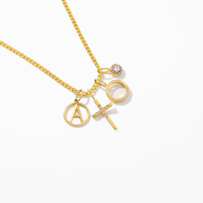 Diamond Faith Cross Charm