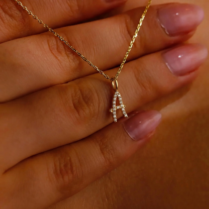 Dainty Script Letter Pendant