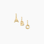 Dainty Diamond Bubble Initial Pendant