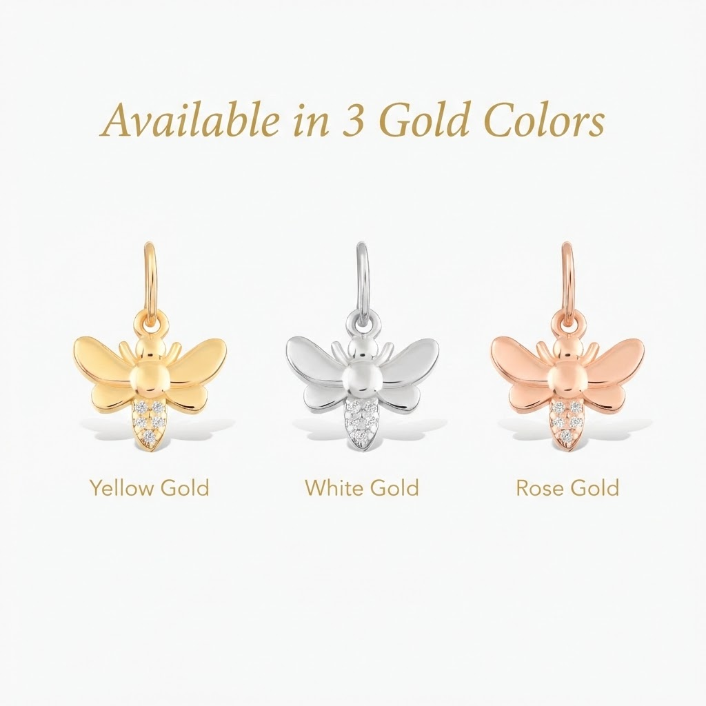Diamond Bumblebee Charm
