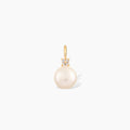Cultured Pearl Charm with Diamond Cluster