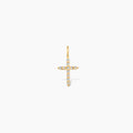 Dainty 0.16 ct. Diamond Cross Charm Pendant