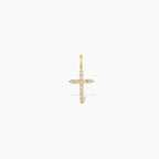 Dainty 0.16 ct. Diamond Cross Charm Pendant