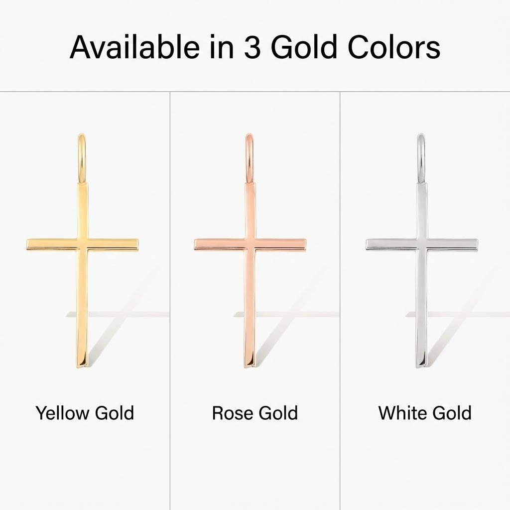 Thin Stick Cross Charm